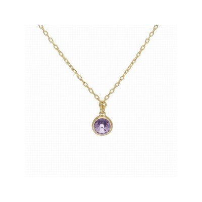 Victoria Cruz Collar Plata Chapada Piedra