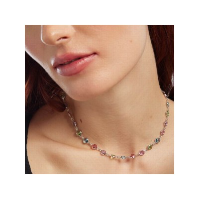 Victoria Cruz Collar Plata Piedras