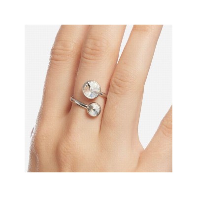 Victoria Cruz Sortija Plata Piedras