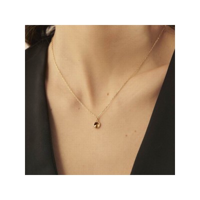 Victoria Cruz Collar Plata Chapada Piedra