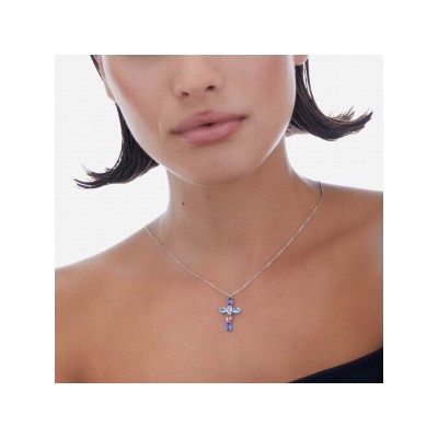 Victoria Cruz Collar Plata Piedras