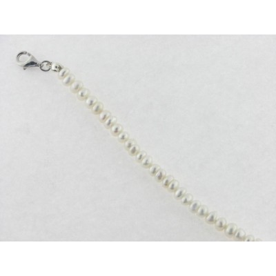 Pulsera perlas plata