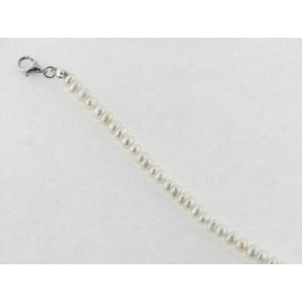 Pulsera perlas plata