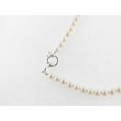Gargantilla perlas plata