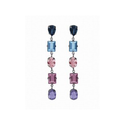 Victoria Cruz Pendientes Plata Piedras