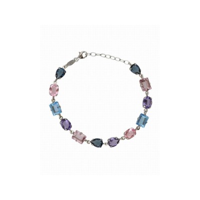 Victoria Cruz Pulsera Plata Piedras