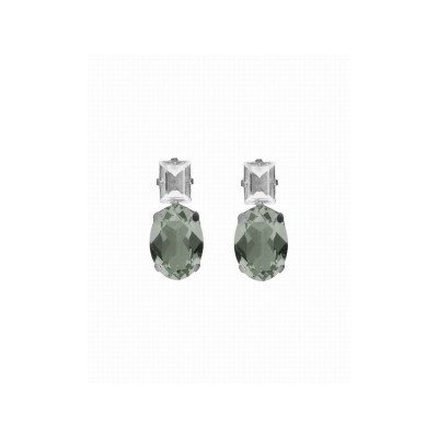 Victoria Cruz Pendientes Plata Piedras
