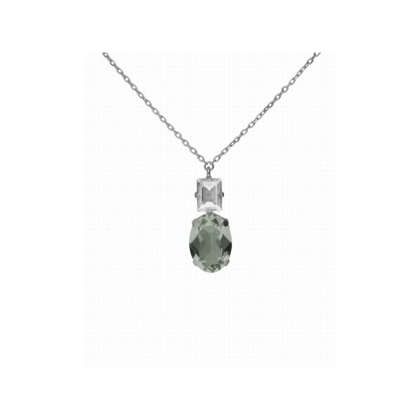 Victoria Cruz Collar Plata Piedras