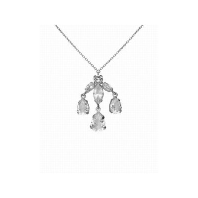 Victoria Cruz Collar Plata Piedras