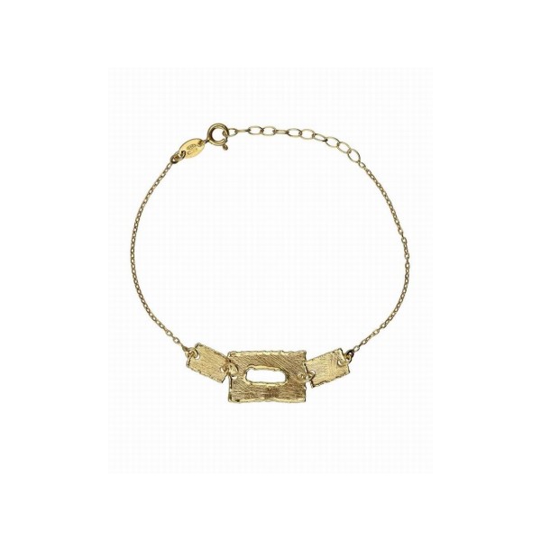Victoria Cruz Pulsera Plata Chapada