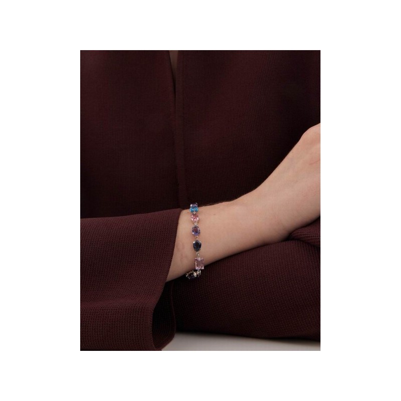 Victoria Cruz Pulsera Plata Piedras