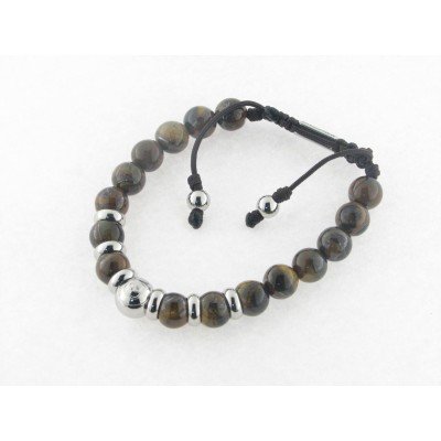 Disorder Pulsera Hilo Marrón Totem 8 mm