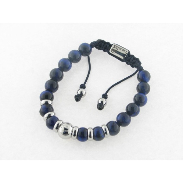 Disorder Pulsera Hilo Negro Totem 8 mm