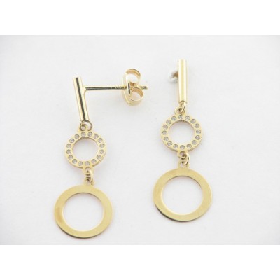 Pendientes Oro Colgar Piedras