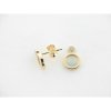Pendientes Oro Piedras Nacar