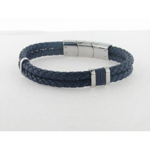 Lotus Pulsera Acero Cuero
