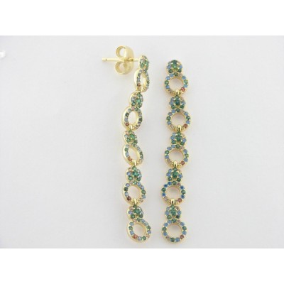 Viceroy pendientes plata chapada circonitas