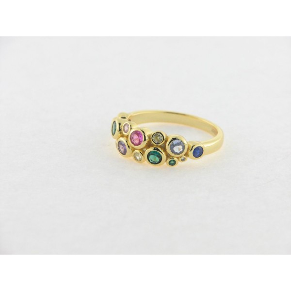 Viceroy anillo plata chapada circonitas