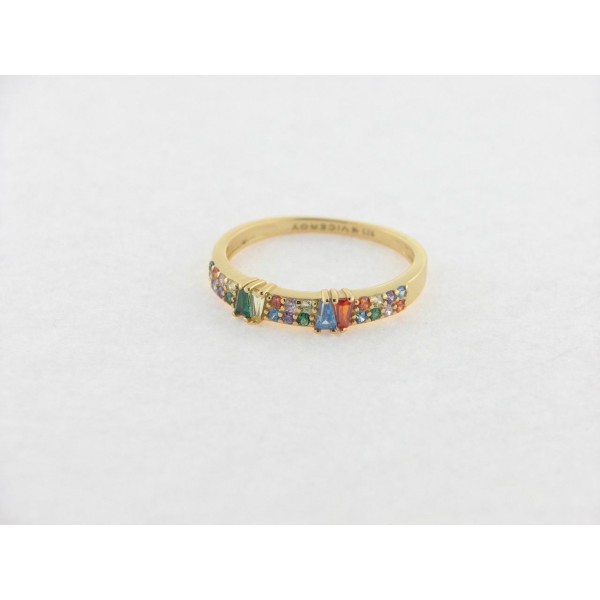 Viceroy anillo plata chapada circonitas