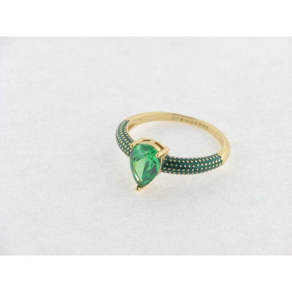 Viceroy anillo plata chapada circonitas