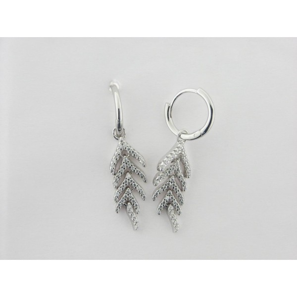 Viceroy pendientes aro plata circonitas