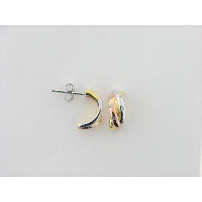 Viceroy pendientes plata tricolor circonitas