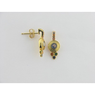 Viceroy pendientes plata chapada circonitas