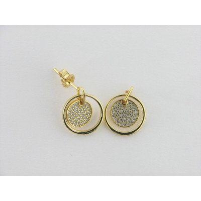 Viceroy pendientes plata chapada circonitas