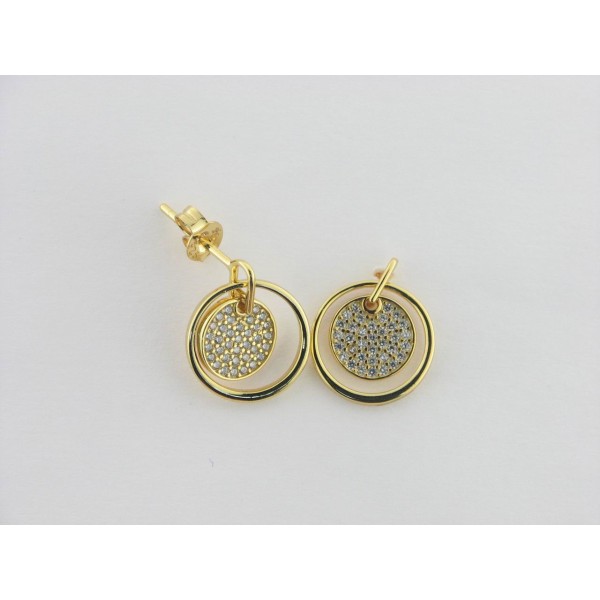 Viceroy pendientes plata chapada circonitas