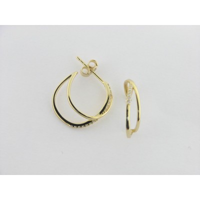 Viceroy pendientes plata chapada circonitas