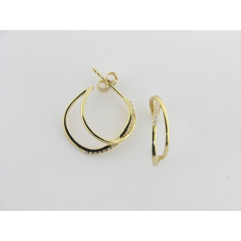 Viceroy pendientes plata chapada circonitas