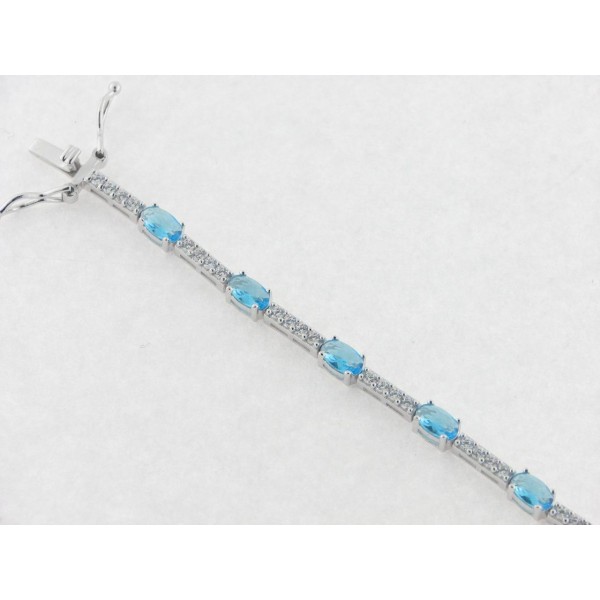 Viceroy pulsera plata circonitas