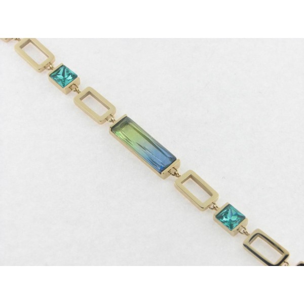 Viceroy pulsera acero chapado cristales