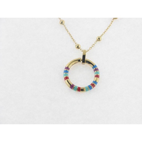 Viceroy colgante acero chapado esmalte c/cadena