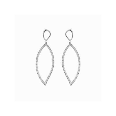 Luxenter Pendientes Colgar Plata Piedras Zorne