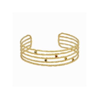 Luxenter Pulsera Aro Acero Chapado Piedras Copply