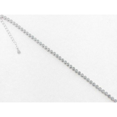 Pulsera Plata Chaton 2,5 mm