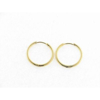 Pendientes Aro Acero Chapado 17 mm