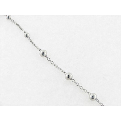 Pulsera Plata Bolitas