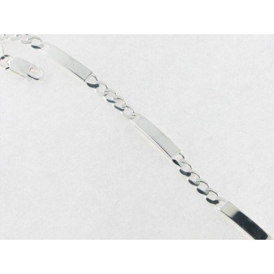 Pulsera Plata Chapas