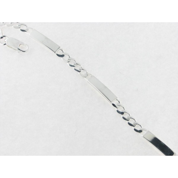 Pulsera Plata Chapas