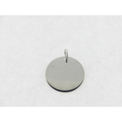 Colgante Plata Disco Liso 16 mm