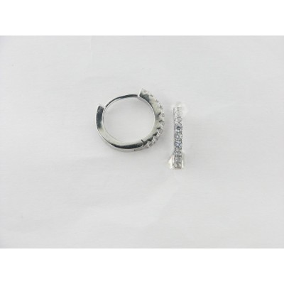 Pendientes Aro Plata Piedras