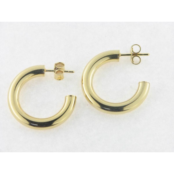 Pendientes Aro Plata Chapada