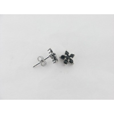 Pendientes Plata Piedras Negras