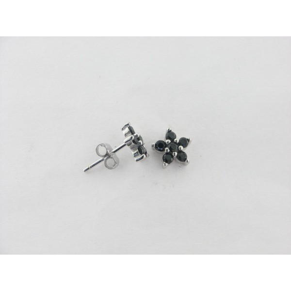 Pendientes Plata Piedras Negras