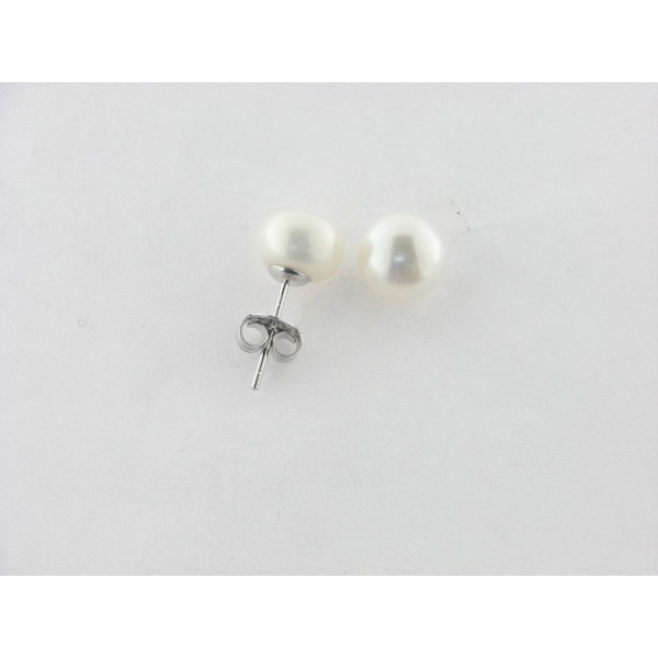 Pendientes Plata Perla