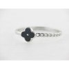 Sortija Plata Piedra Negra