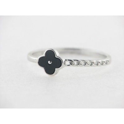 Sortija Plata Piedra Negra