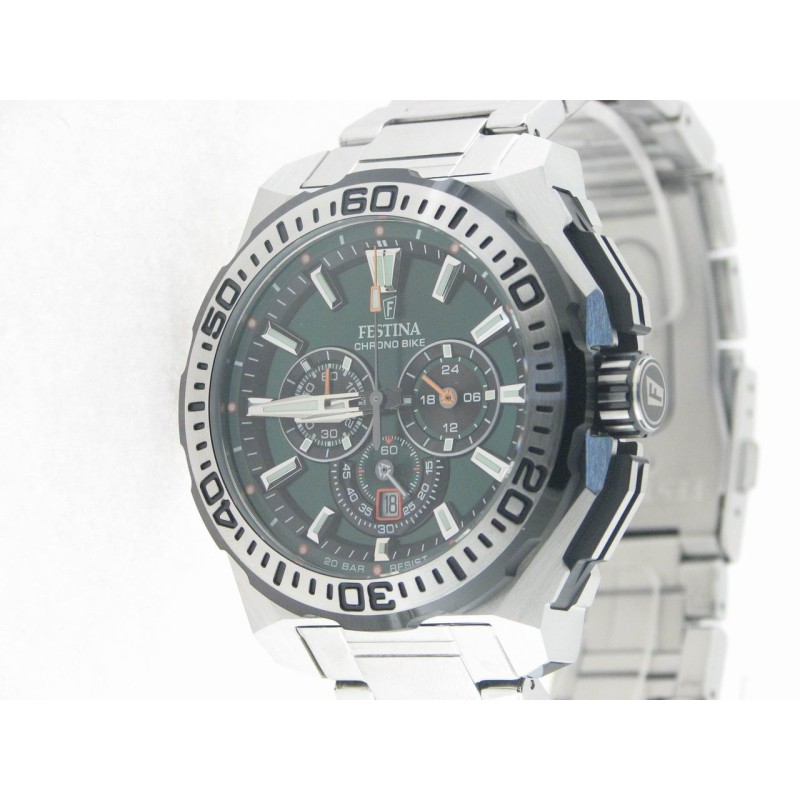 Festina crono agujas acero